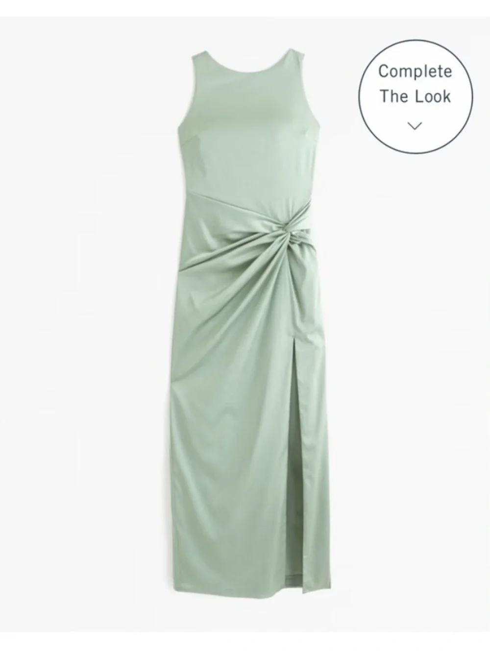 Abercrombie & Fitch Sage Green Twist-Front Maxi Dress - Picture 1 of 7